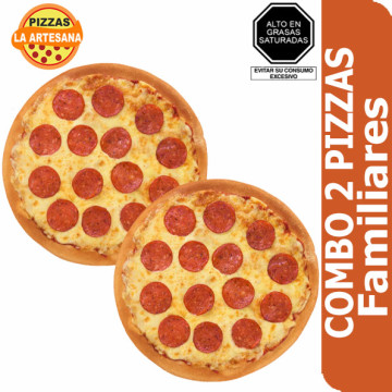 Combo 02 Pizzas Familiar Pepperoni 